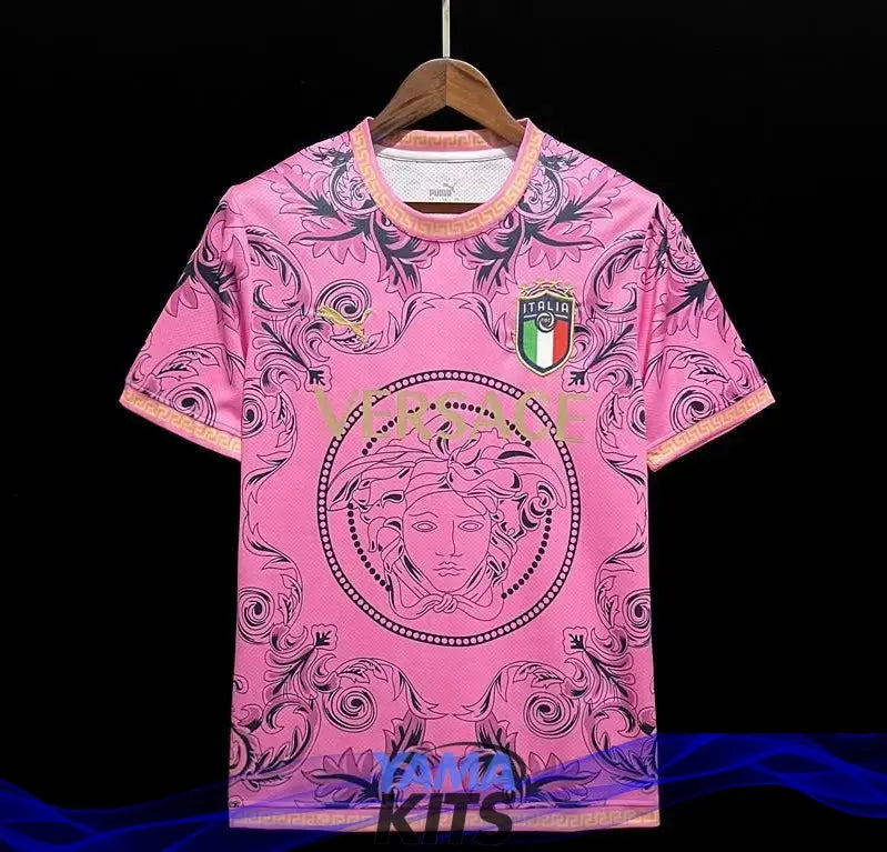 Maillot Italie Versace Édition spéciale « Rose » 2023/2024 - YamaKits
