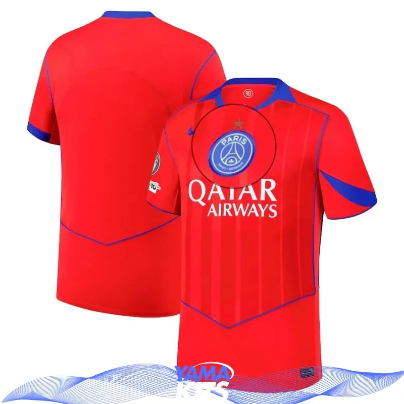 Maillot Paris SG « Rouge » Third avec étoile 2025/2026 Yamakits