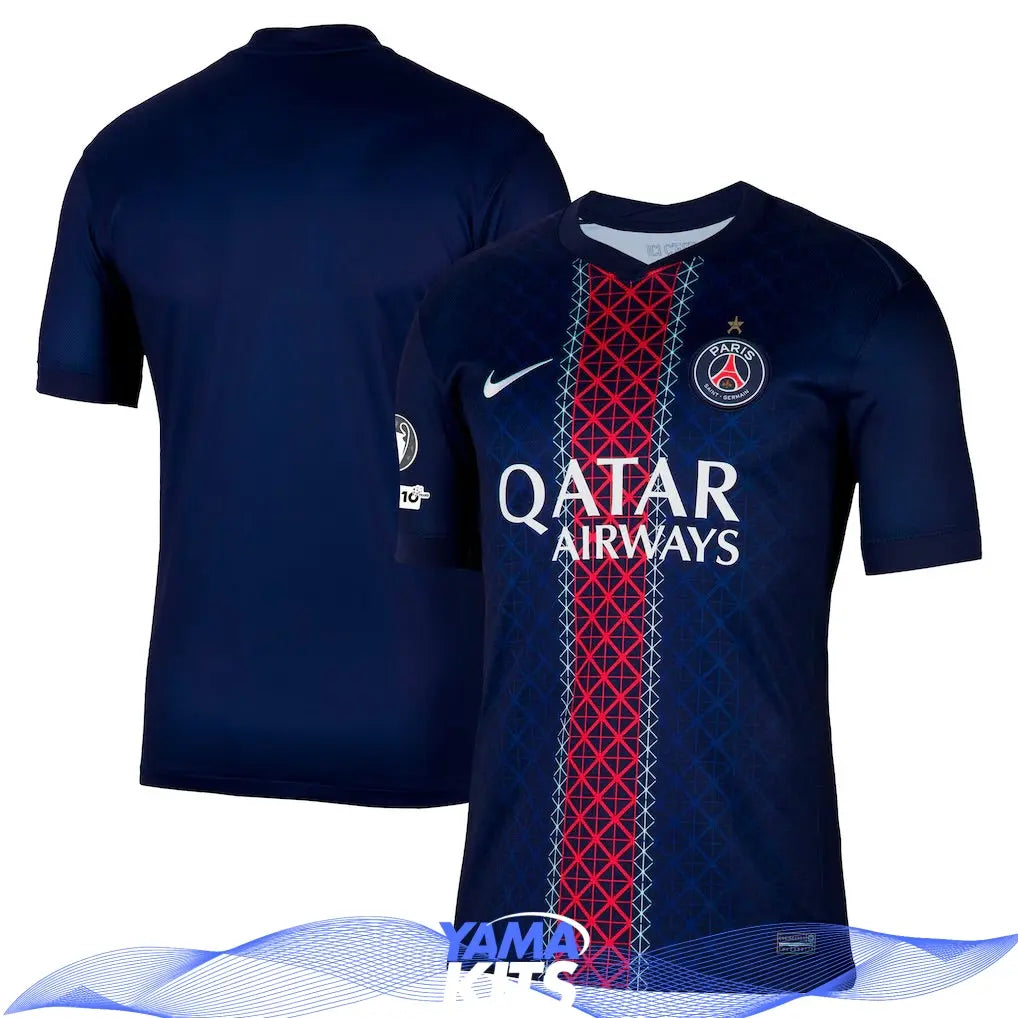 Maillot Paris SG domicile « avec étoile » 2025/2026 Yamakits