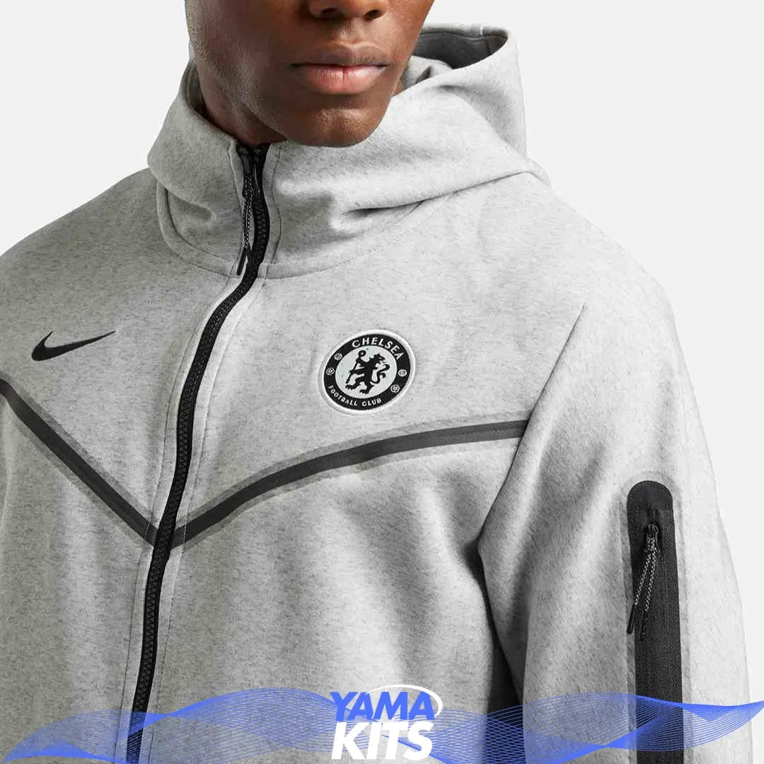 Veste Chelsea tech nike "Gris" fleece 2024/2025 Yamakits