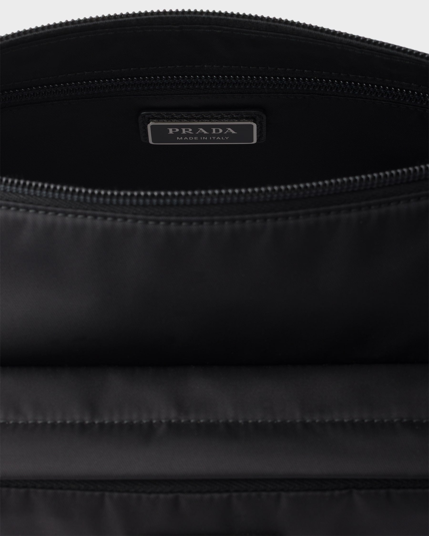 Sac de taille moyenne porté épaule en Re-Nylon et cuir Saffiano - #1