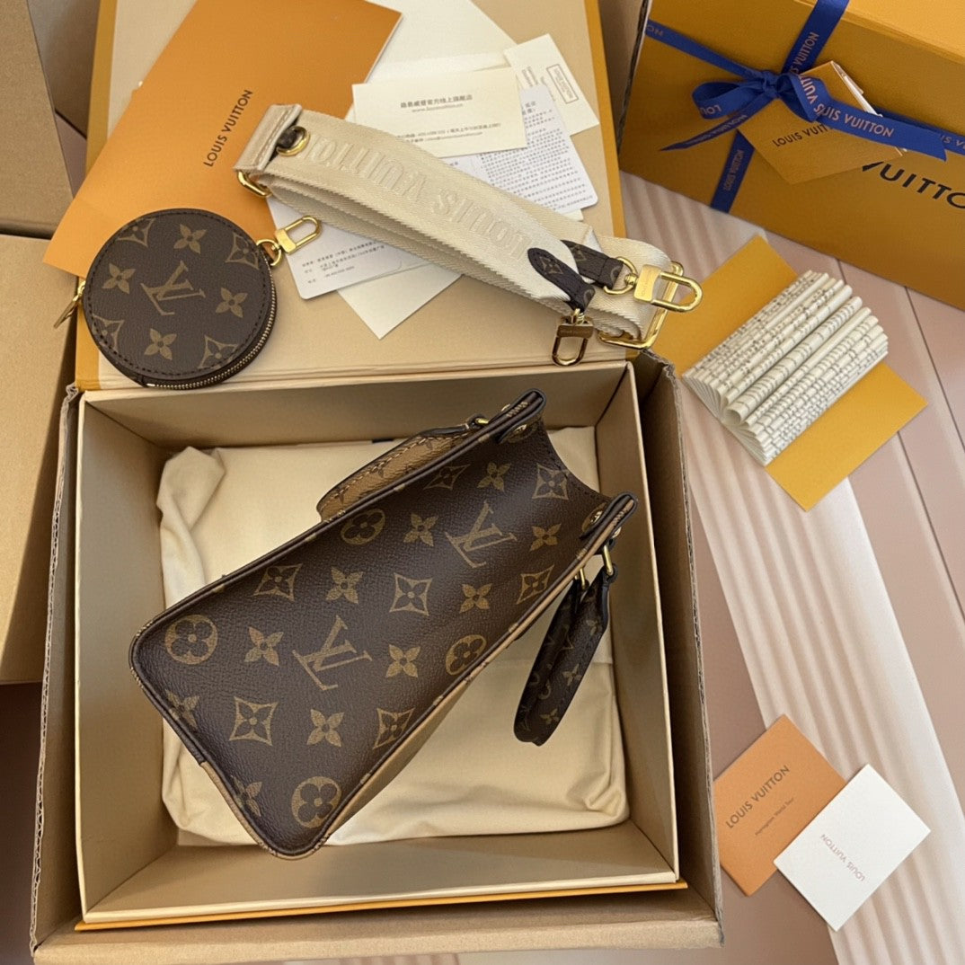 Louis Vuitton - « Petit Cabas OnTheGo BB Maron double »