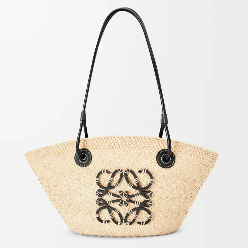 Loewe - « Anagram en palmier Iraca et cuir de veau »