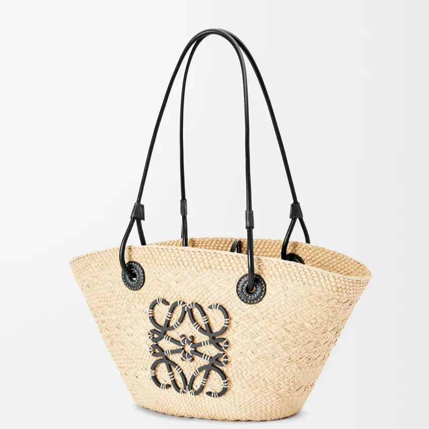 Loewe - « Anagram en palmier Iraca et cuir de veau »