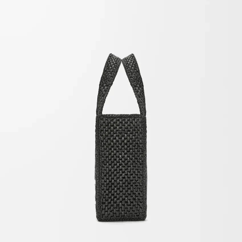 LOEWE - « Petit Font Tote en raphia Noir »