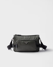 Sac de taille moyenne porté épaule en Re-Nylon et cuir Saffiano - #2