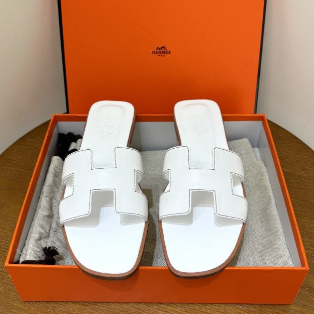 Hermes - « Claquettes Blanc »