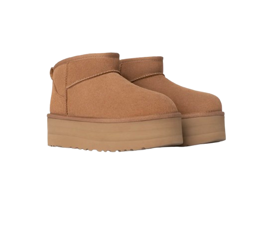 UGG Botte « Classic Ultra Mini à plateforme Marron »