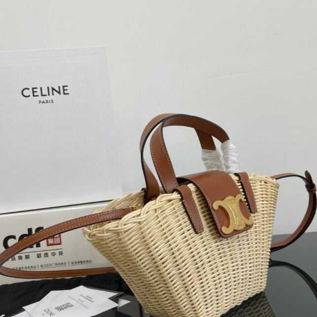 C­eli­ne - « Classic Panier Teen Couffin Wicker Natural »