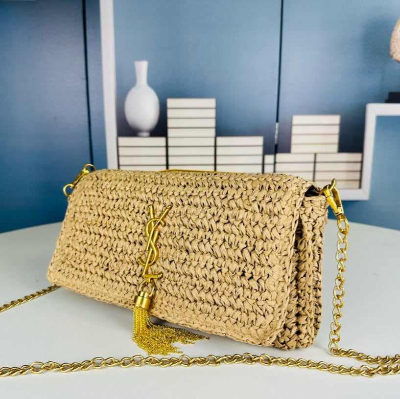 YSL - « KATE 99 TASSEL IN RAFFIA »