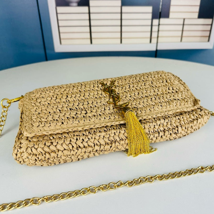 YSL - « KATE 99 TASSEL IN RAFFIA »