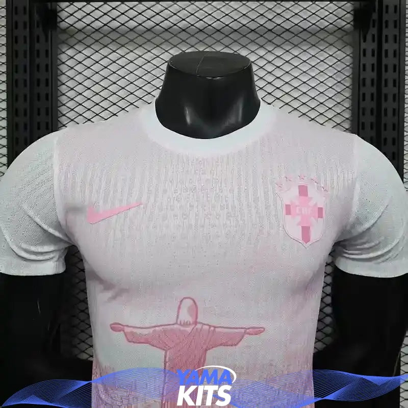 MAILLOT BRÉSIL CONCEPT « Rose » 2025/2026 Version Player YamaKits Foot