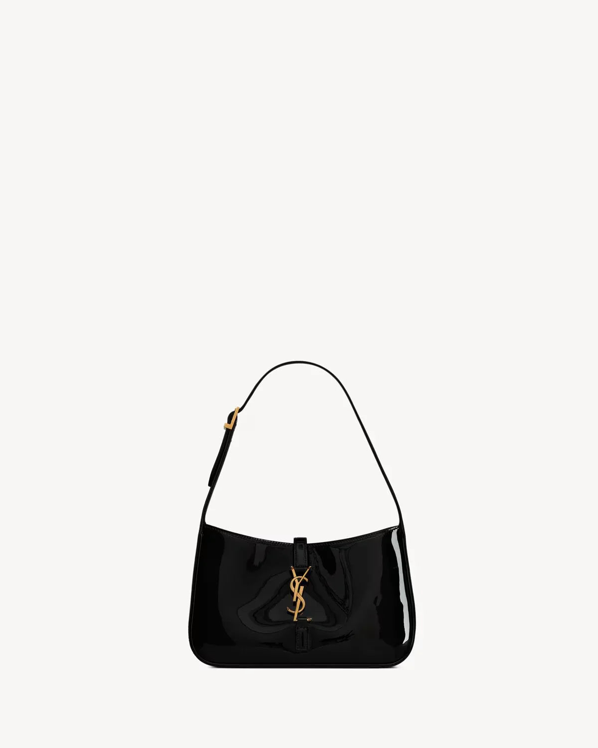 YSL - « le 5 à 7 en cuir verni noir »