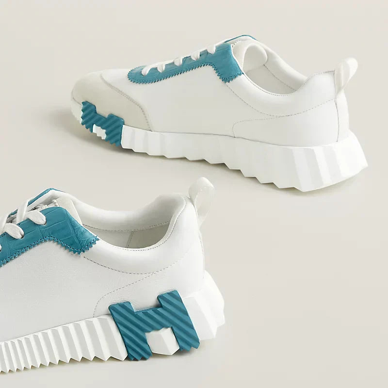 Sneakers Hermès « blanc / bleu minéral »