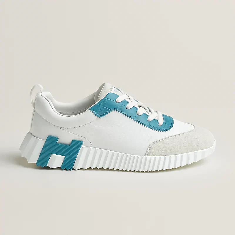 Sneakers Hermès « blanc / bleu minéral »