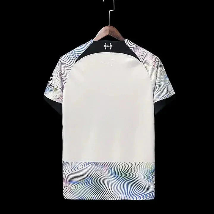 Maillot Liverpool extérieur "gris à Rayures" 2022/2023 YamaKits Foot
