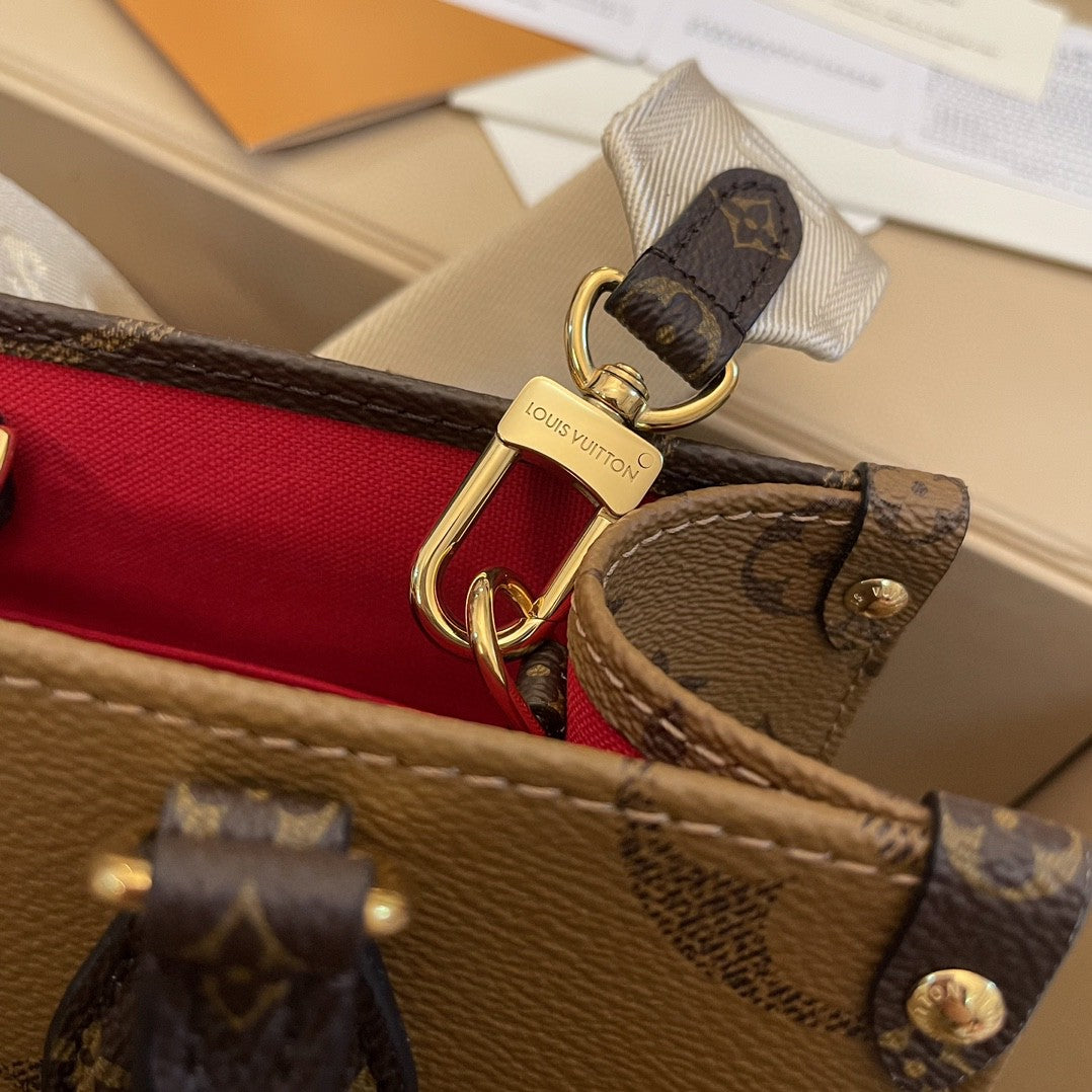 Louis Vuitton - « Petit Cabas OnTheGo BB Maron double »