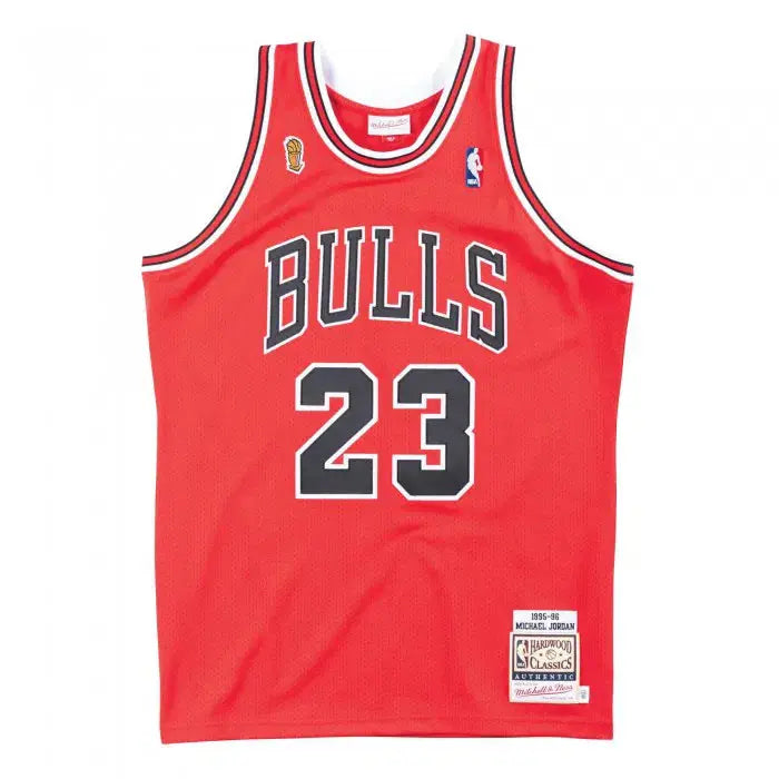 Maillot NBA Michael Jordan Chicago Bulls Rouge '95 Mitchell & Ness - Édition Finals - YamaKits