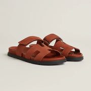 Hermes - « Sandales Chypre Marron muscavado »