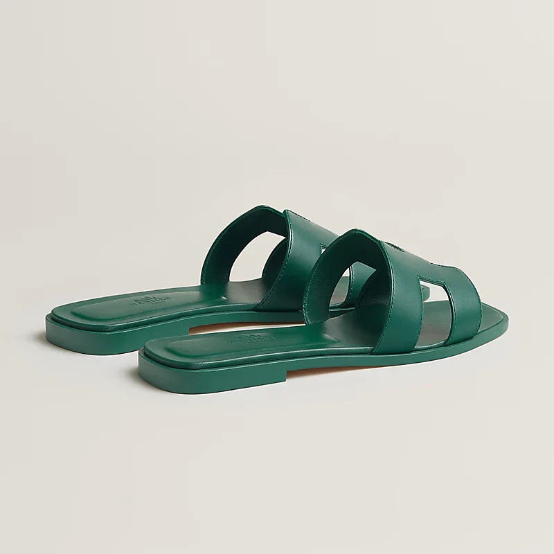 Hermes - « Claquettes Vert viride »