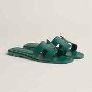 Hermes - « Claquettes Vert viride »