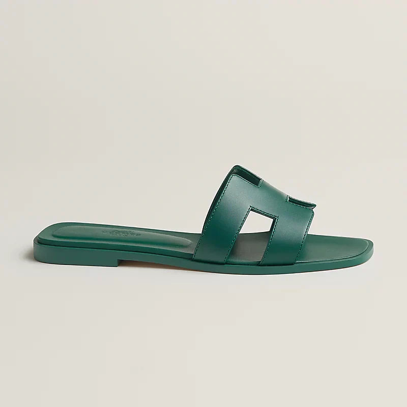 Hermes - « Claquettes Vert viride »