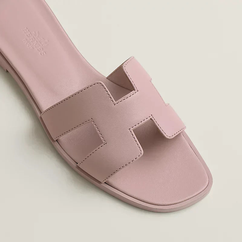 Hermes - « Claquettes Rose Cancan »