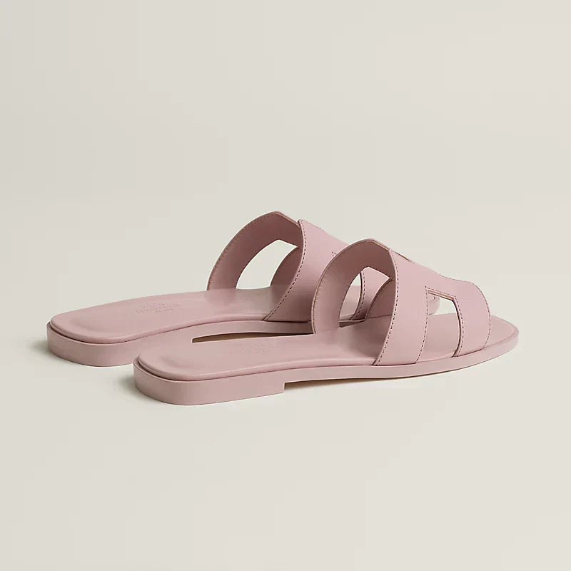Hermes - « Claquettes Rose Cancan »