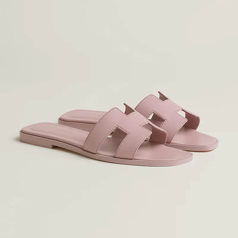 Hermes - « Claquettes Rose Cancan »