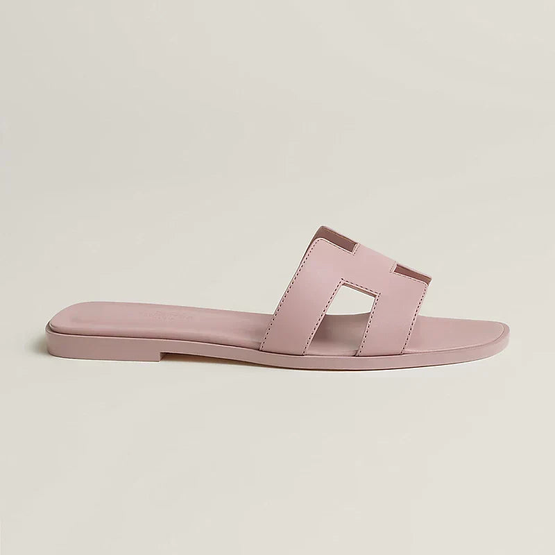Hermes - « Claquettes Rose Cancan »