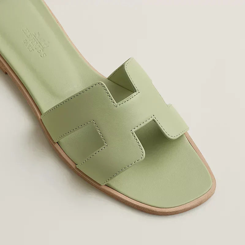 Hermes - « Claquettes Vert de mer »