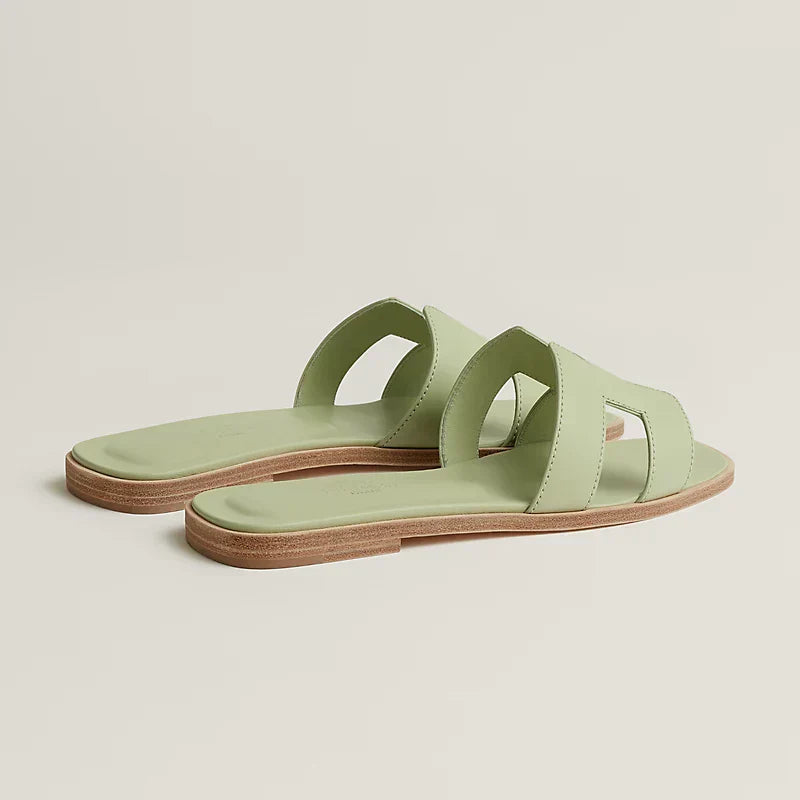 Hermes - « Claquettes Vert de mer »