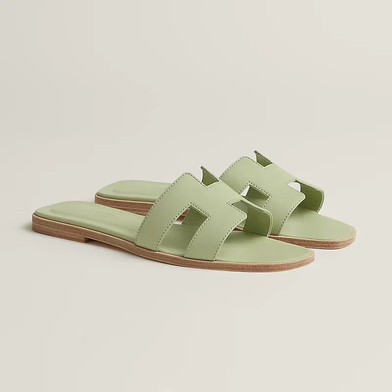 Hermes - « Claquettes Vert de mer »