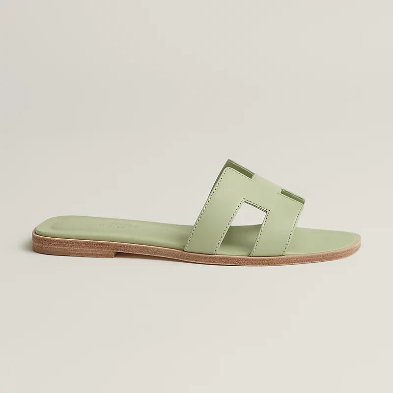 Hermes - « Claquettes Vert de mer »