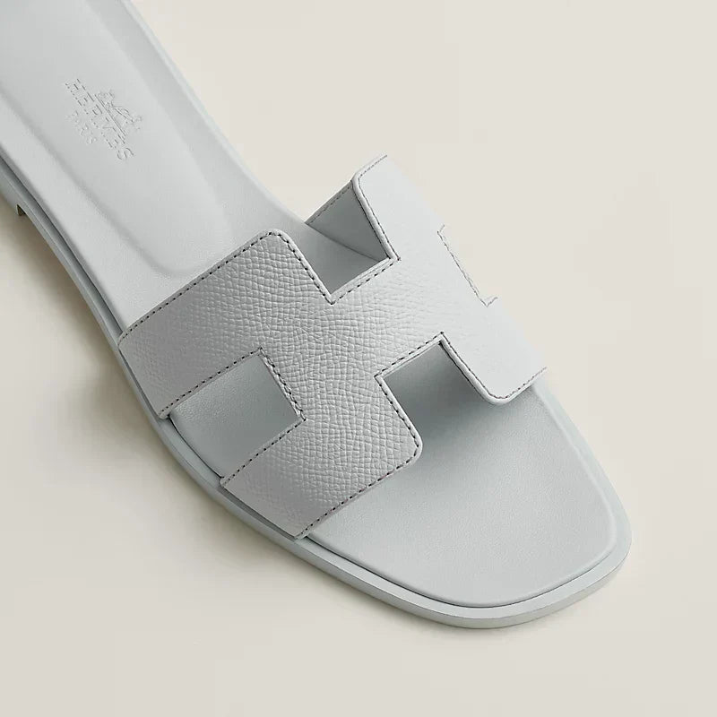 Hermes - « Claquettes Bleu glacier »