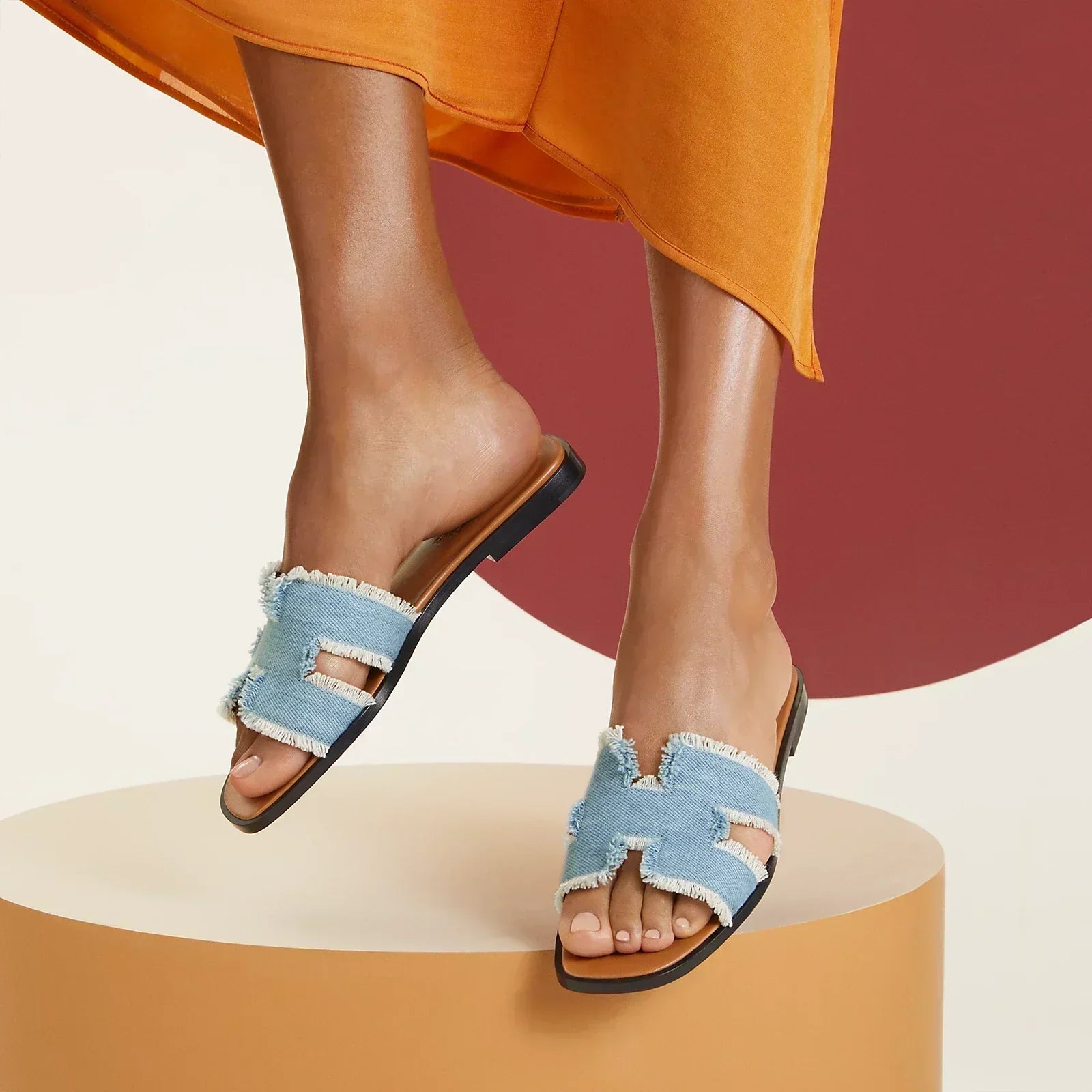 Sandales Oran « - Bleu clair »